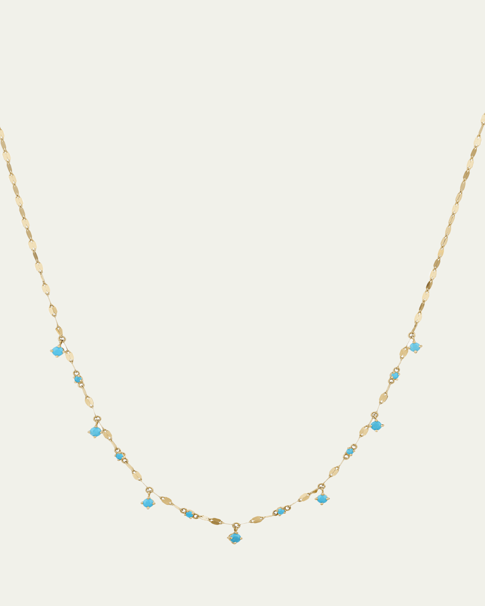 Solo Turquoise Rain Necklace